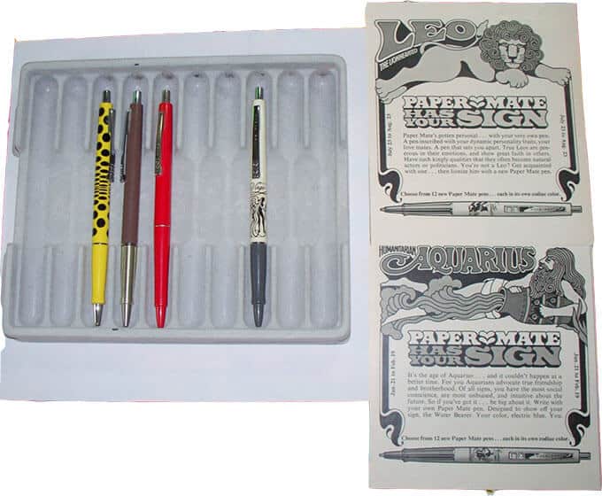 Papermate 1970s Contour Pens