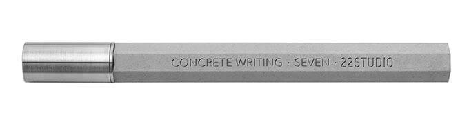 22 design sudio concrete rollerball pen