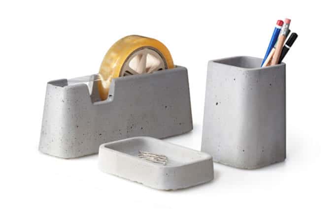 Concrete Desk Accesories