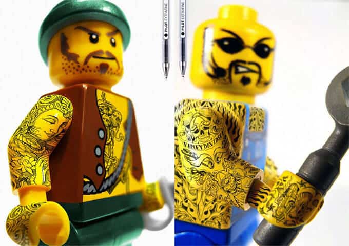 Pilot Pen Advert Lego Tatoo 1