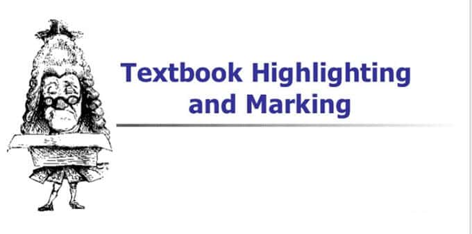 Textbook Highlighting