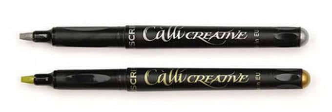 Manuscript Callicreative Metallic Gold Silver