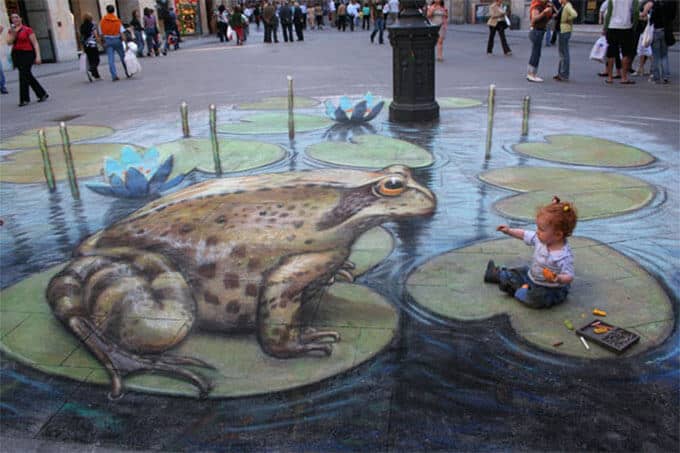 Julian Beever 3D Drawing