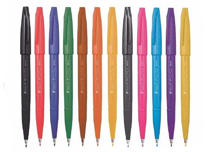 Pentel Touch Fude Brush Pens