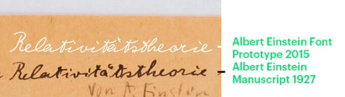 Einstein font working copy