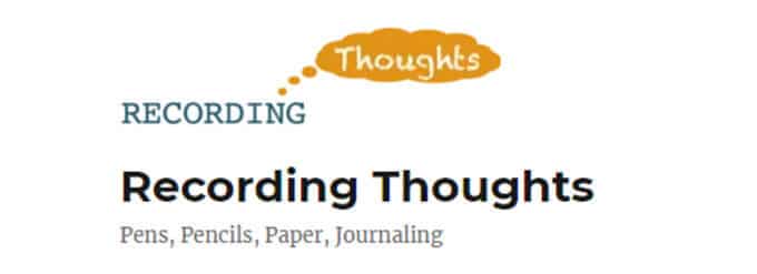 Recording Thoughts Banner