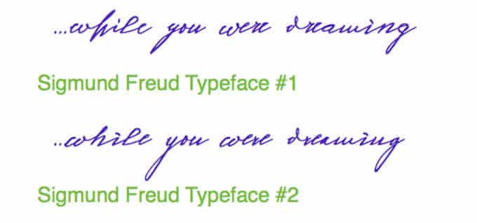 Sigmund Freud Font 1