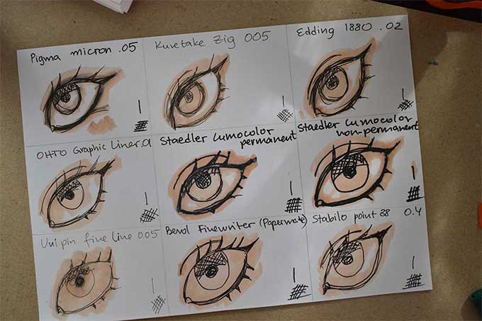 Anspire Fineliner Pens Test Drawing 2