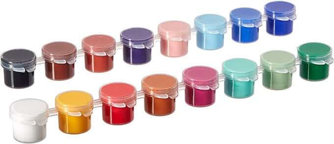 Coloured Artist Paint Pots
