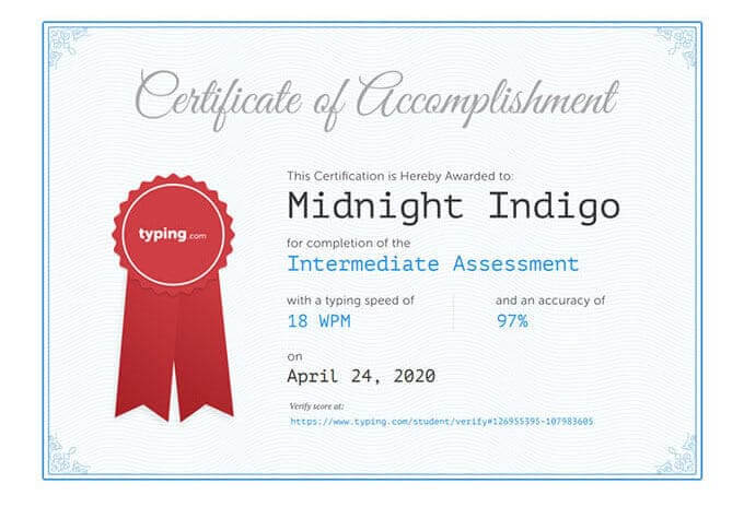 Certificate Intermediate Unit V2