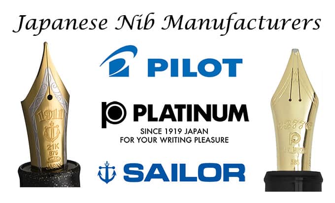Japanese Nib Manufacturers