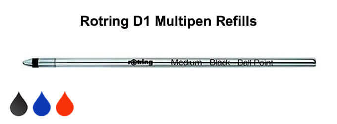 Rotring D1 Multipen Refills