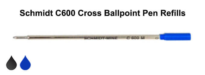Schmidt-C600-Cross-Ballpoint-Pen-Refills Schmidt C600 Cross Ballpoint Pen Refills