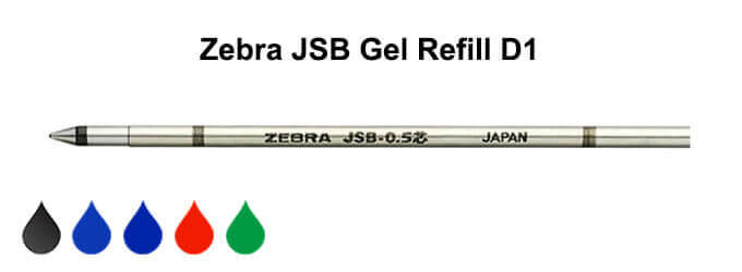 Zebra JSB Gel Refill D1