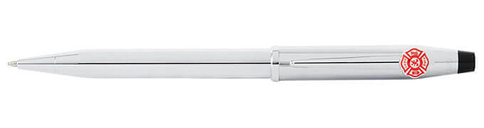 Cross-Century-II-Lustrous-Chrome-Ballpoint-with-Fire-Fighter-Emblem Cross Century II Lustrous Chrome Ballpoint with Fire Fighter Emblem