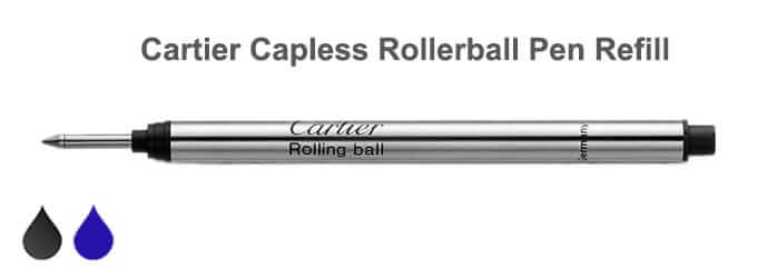 Cartier Capless Rollerball Pen Refill