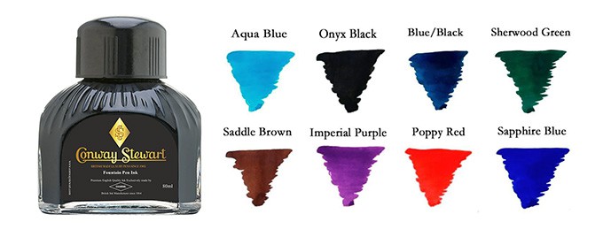 Conway Stewart Fountain Pen Bottled Inks