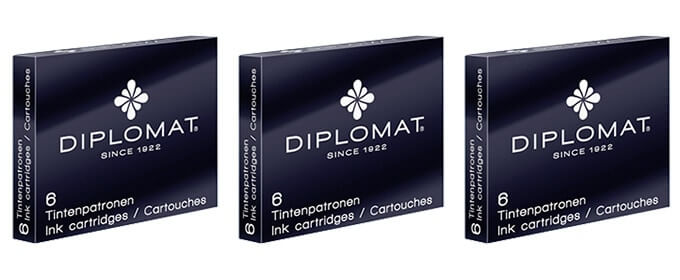 Diplomat Fountain Pen Ink Cartridges