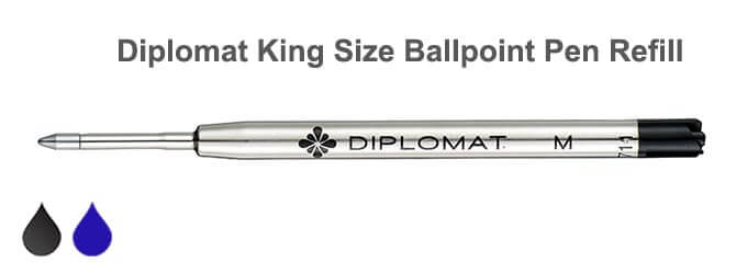 Diplomat King Size Ballpoint Pen Refill