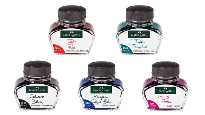 Faber Castell Fountain Pen Ink Bottles